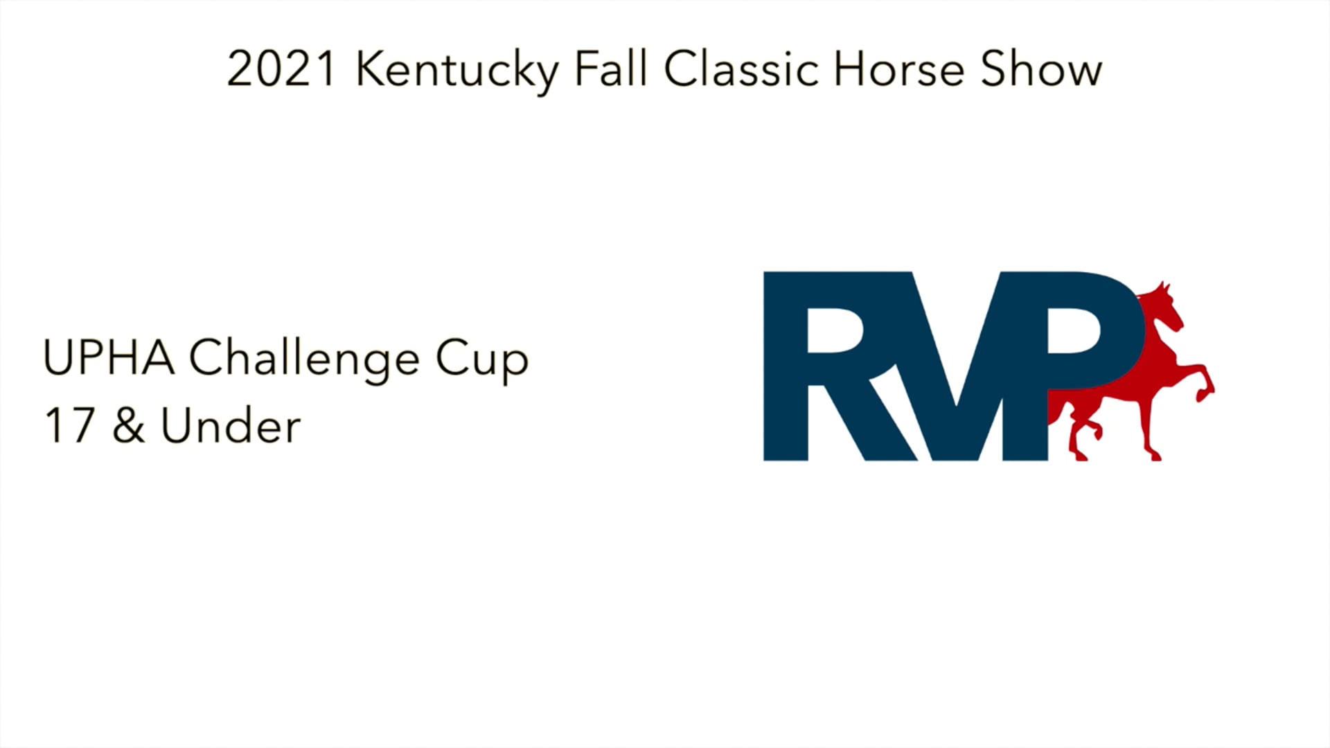 KFC21 - Class 21 - UPHA Challenge Cup 17 & Under