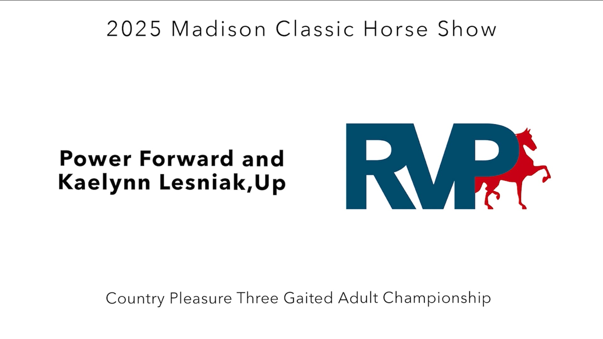 MC25 - Class 164 - Power Forward and Kaelynn Lesniak, Up