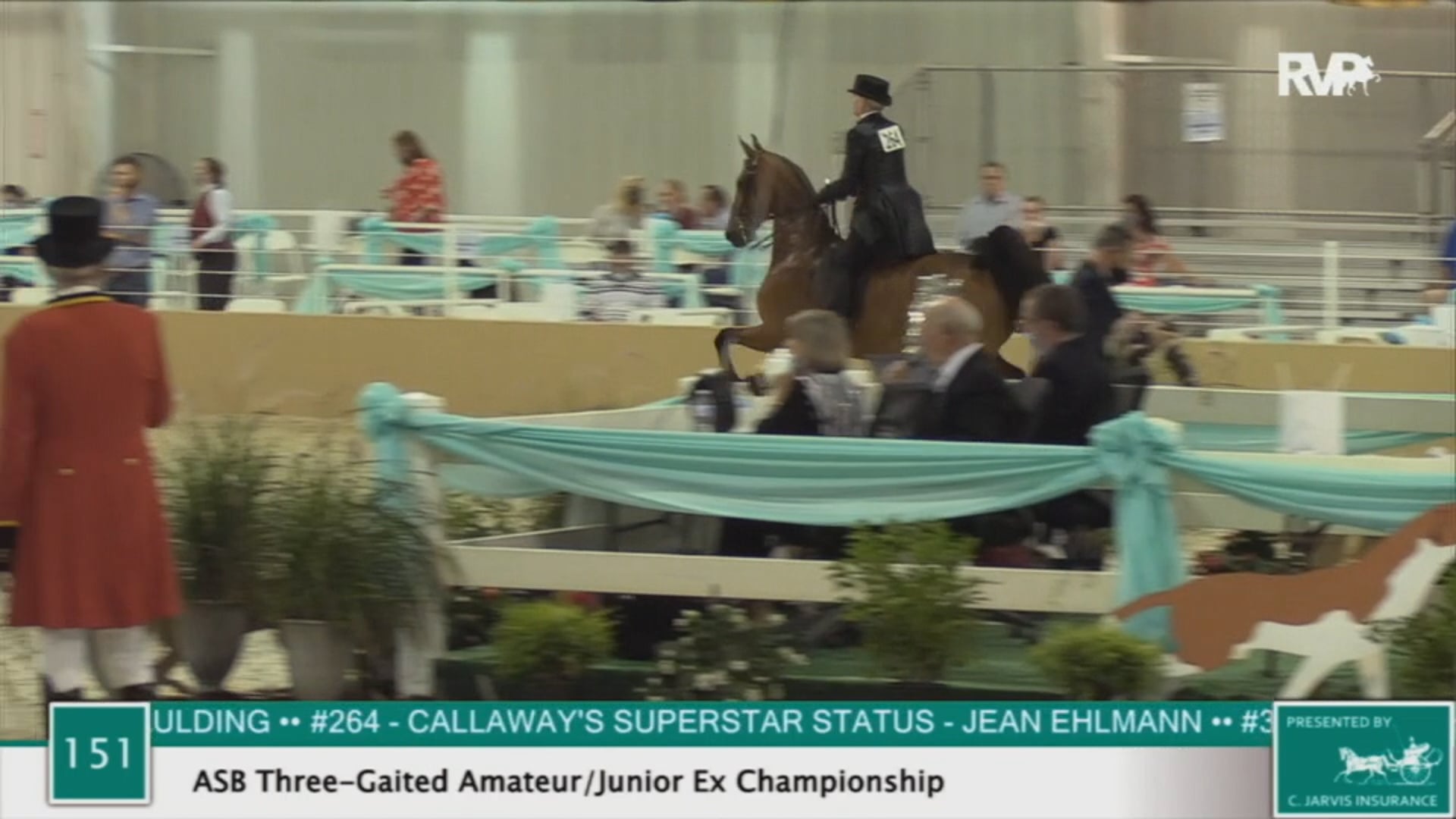 2020 BS - Class 151 ASB Three Gaited Amateur:
Junior Exhibitor Championship