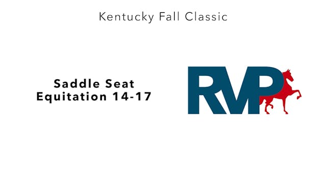 KFC24 - Class 23 - Saddle Seat Equita...