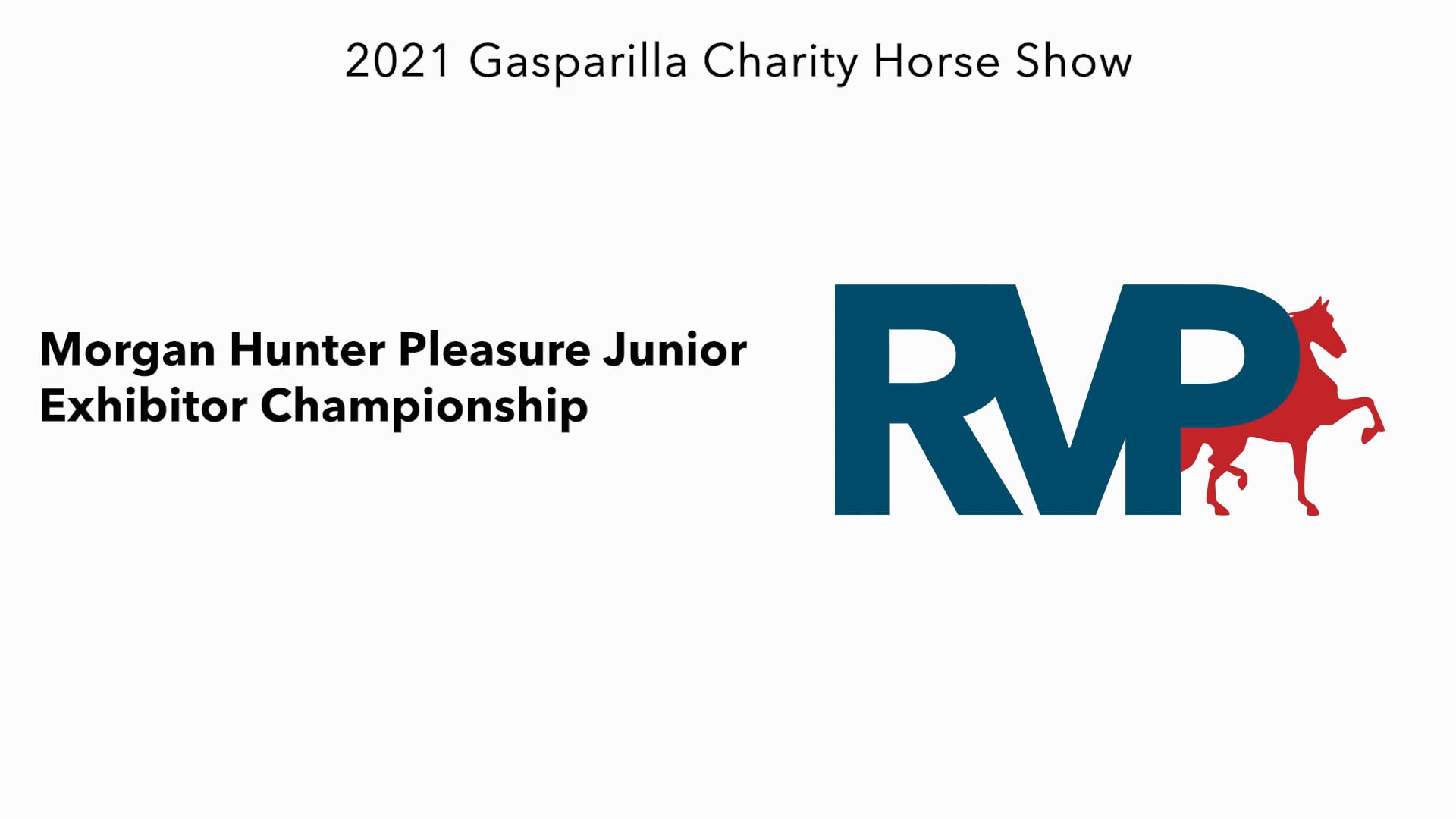 GASP21 - Class 169 - Morgan Hunter Pleasure Junior Exhibitor Championship