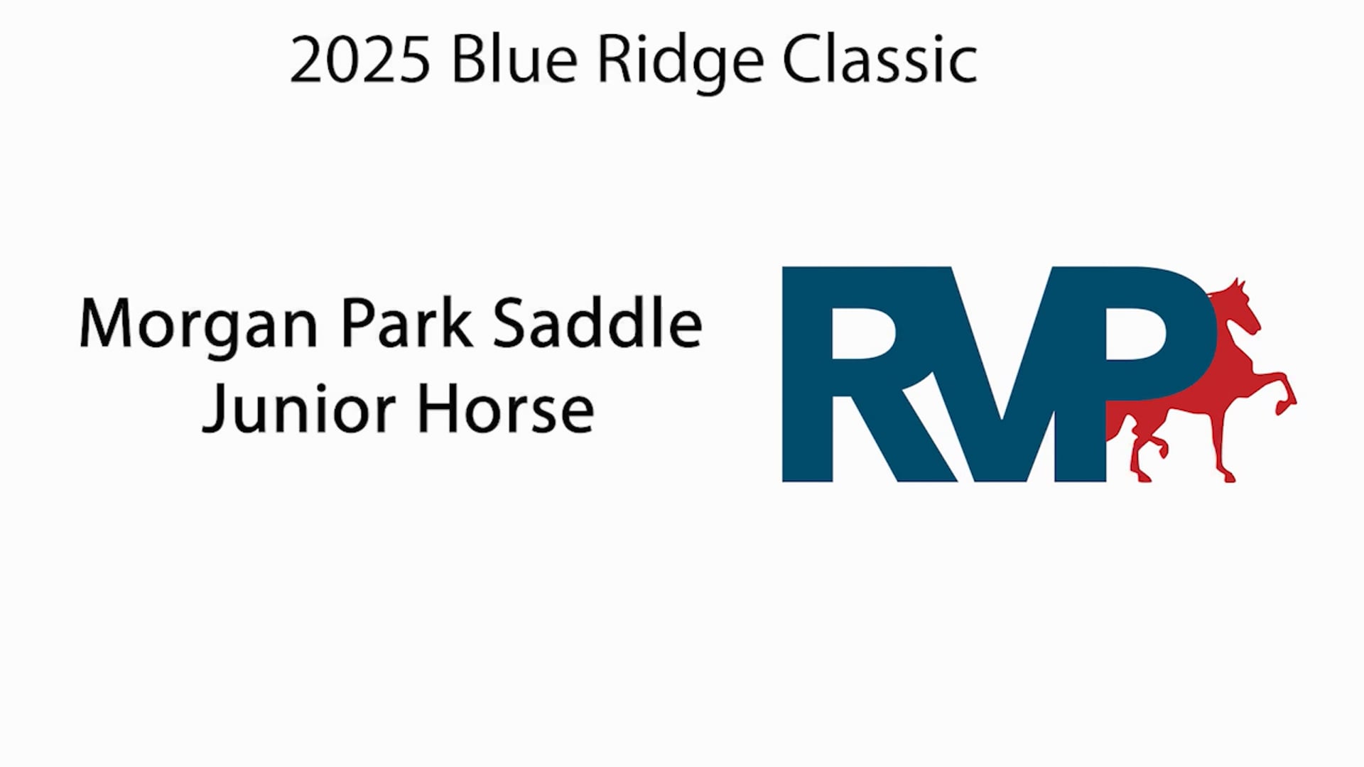 BRC25 - Class 40 - Morgan Park Saddle Junior Horse