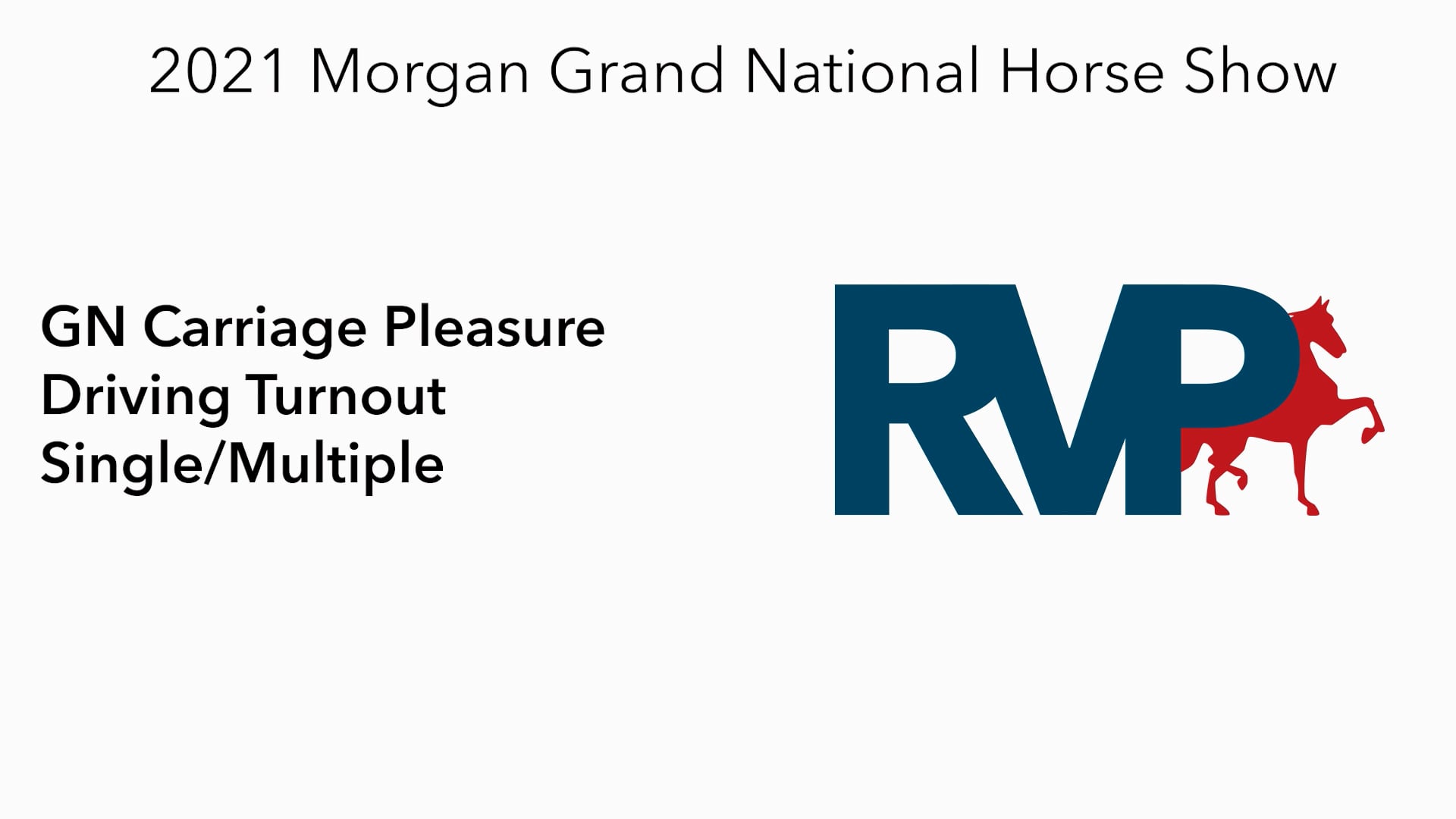 MGN21 - Class 24 -  GN Carriage Pleasure Driving Turnout Single-Multiple