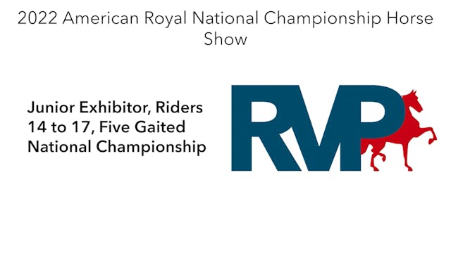 AR22 - Class 181 - Junior Exhibitor, ...