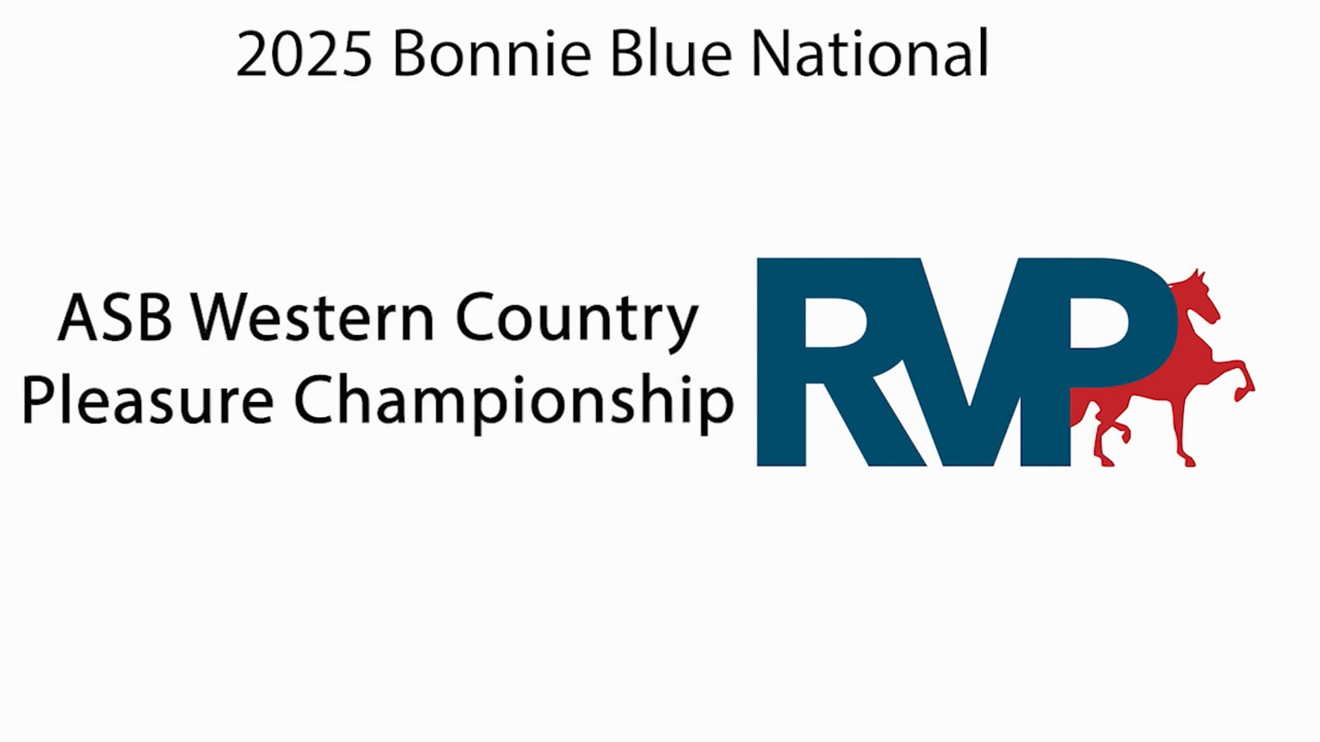 BB25 - Class 85 - ASB Western Country Pleasure Championship