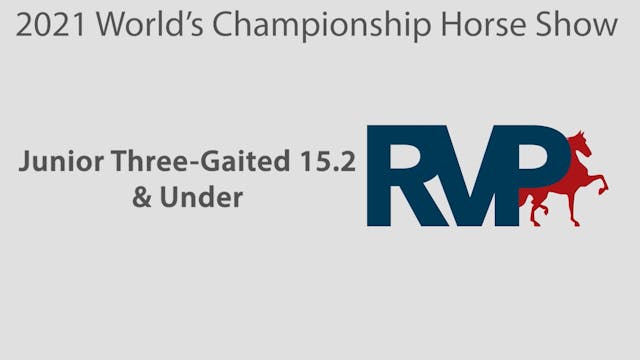 WCHS21 - Class 72 - Junior Three-Gait...