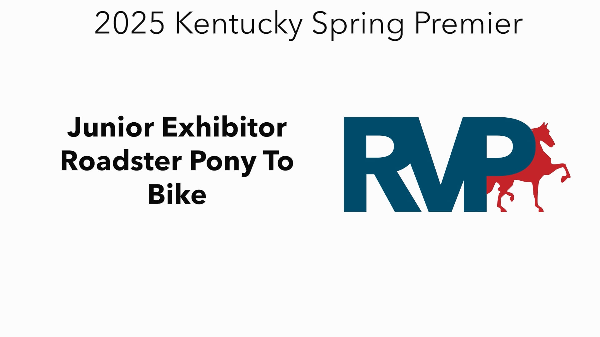 KYSP25 - Class 44 - Junior Exhibitor Roadster Pony To Bike