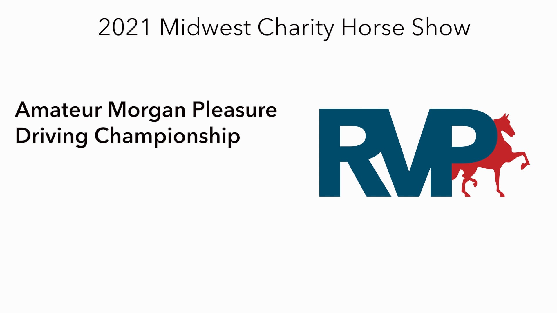 MW21 - Class 154 - Amateur Morgan Pleasure Driving Championship