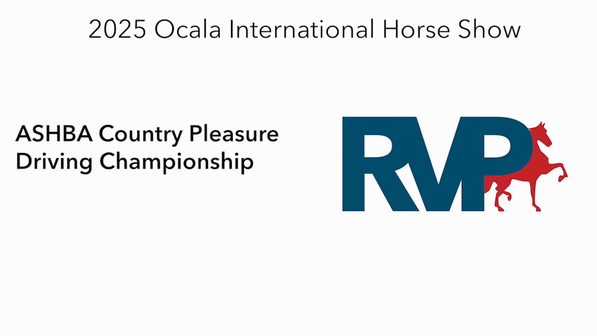 OI25 - Class 99 - ASHBA Country Pleasure Driving Championship