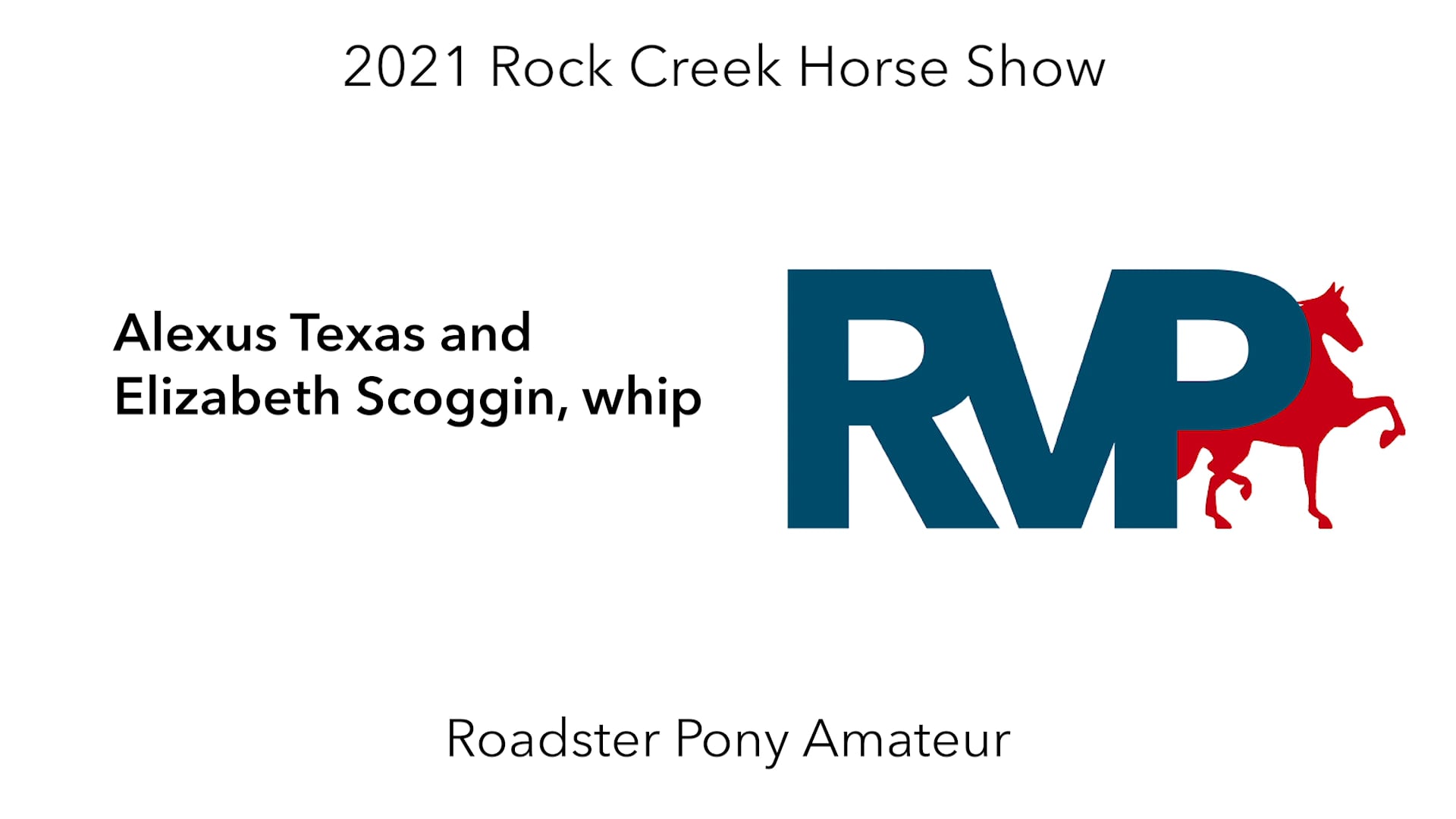 RC21 - Class 33 - Alexus Texas and Elizabeth Scoggin, whip