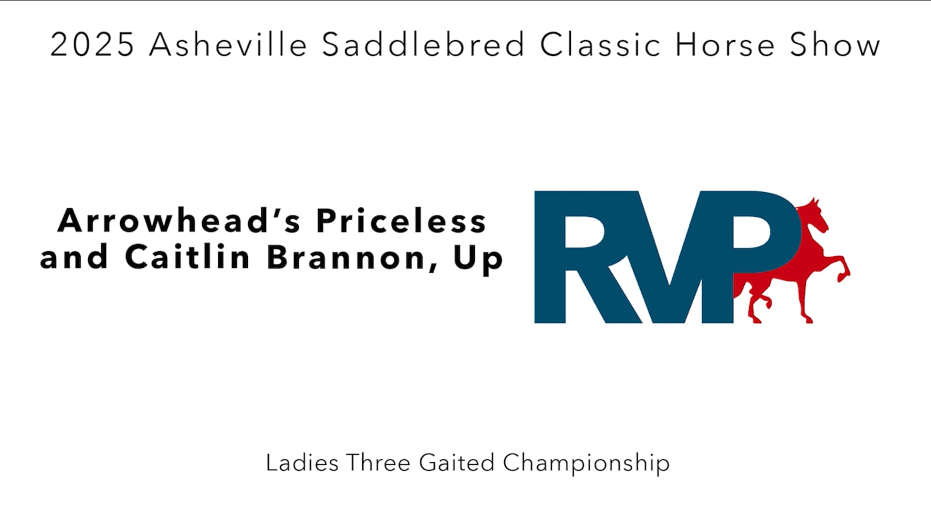 ASC25 - Class 108 - Arrowhead's Priceless and Caitlin Brannon, Up