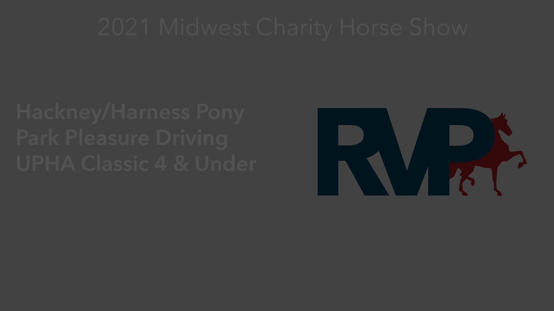 MW21 - Class 72 - Hackney-Harness Pony Park Pleasure Driving UPHA Classic 4 & Under