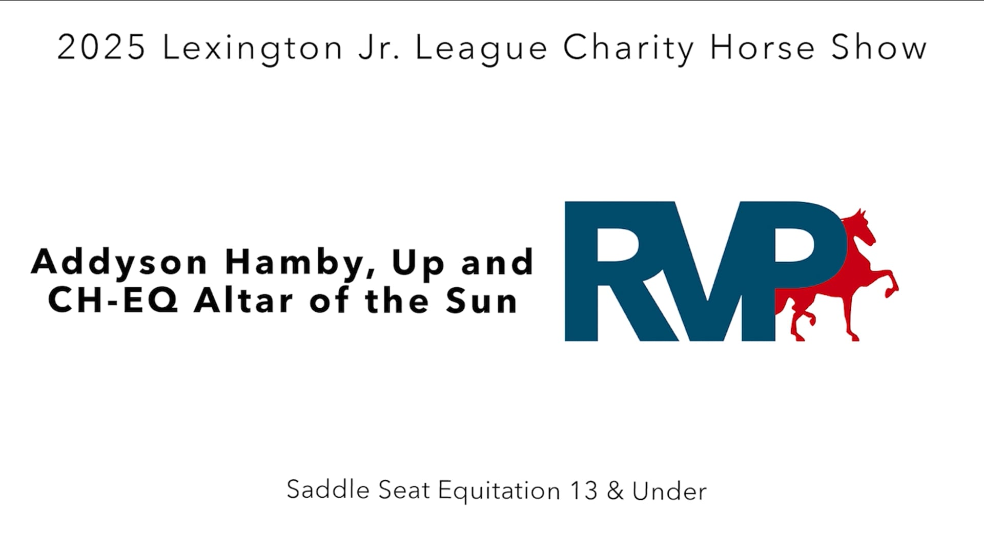 LJL25 - Class 36 - Addyson Hamby, Up and CH-EQ Altar of the Sun