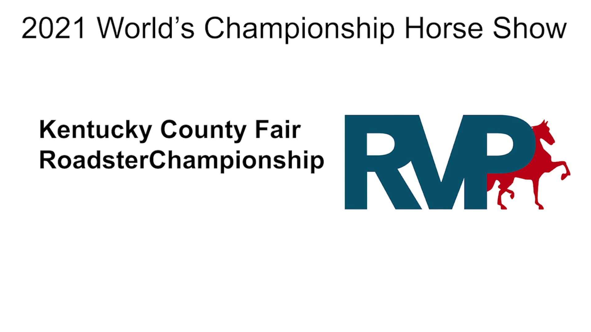 WCHS21 - Class 8 - Kentucky County Fair Roadster Championship