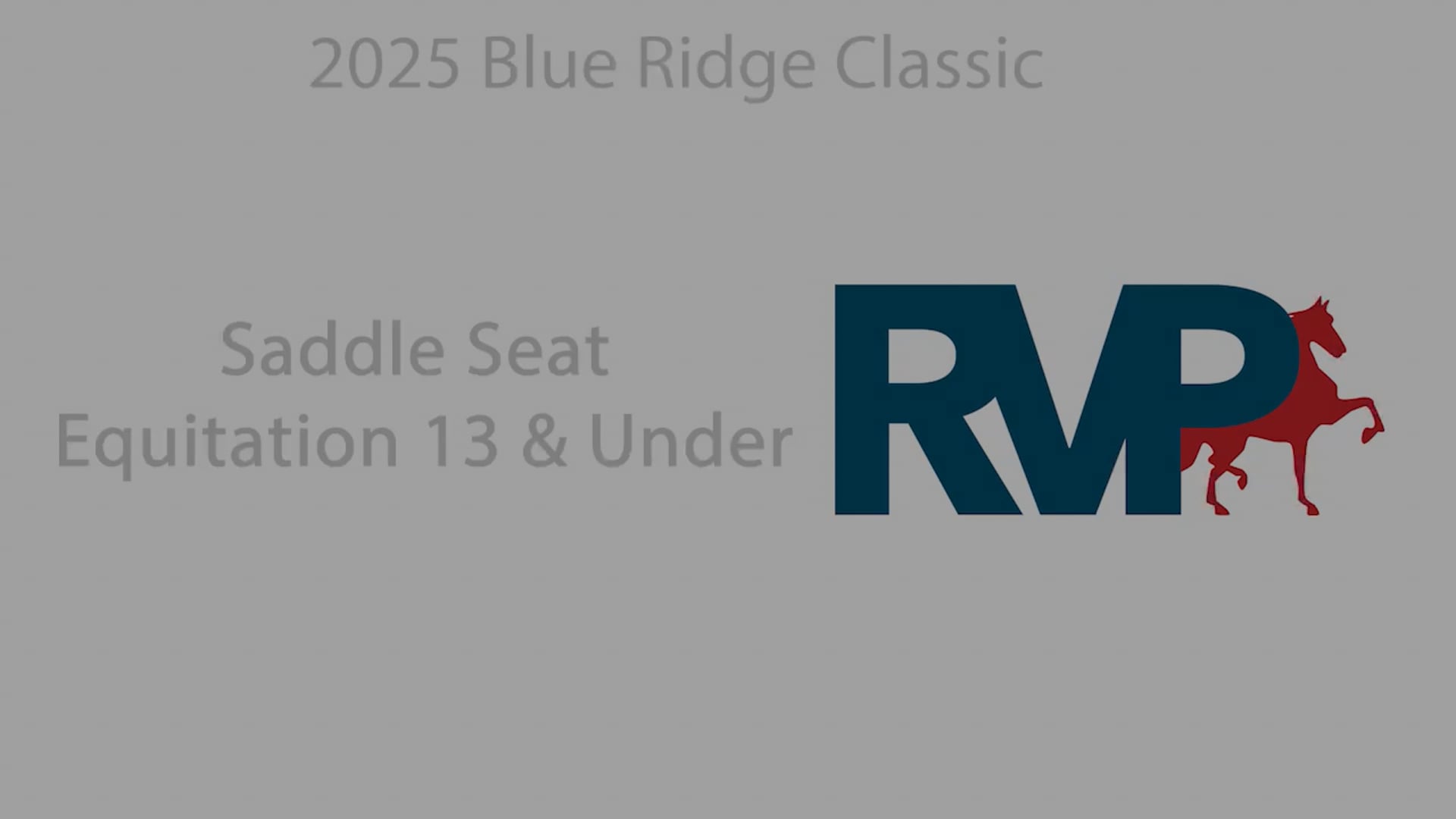 BRC25 - Class 68.1 - Saddle Seat Equitation 13 & Under