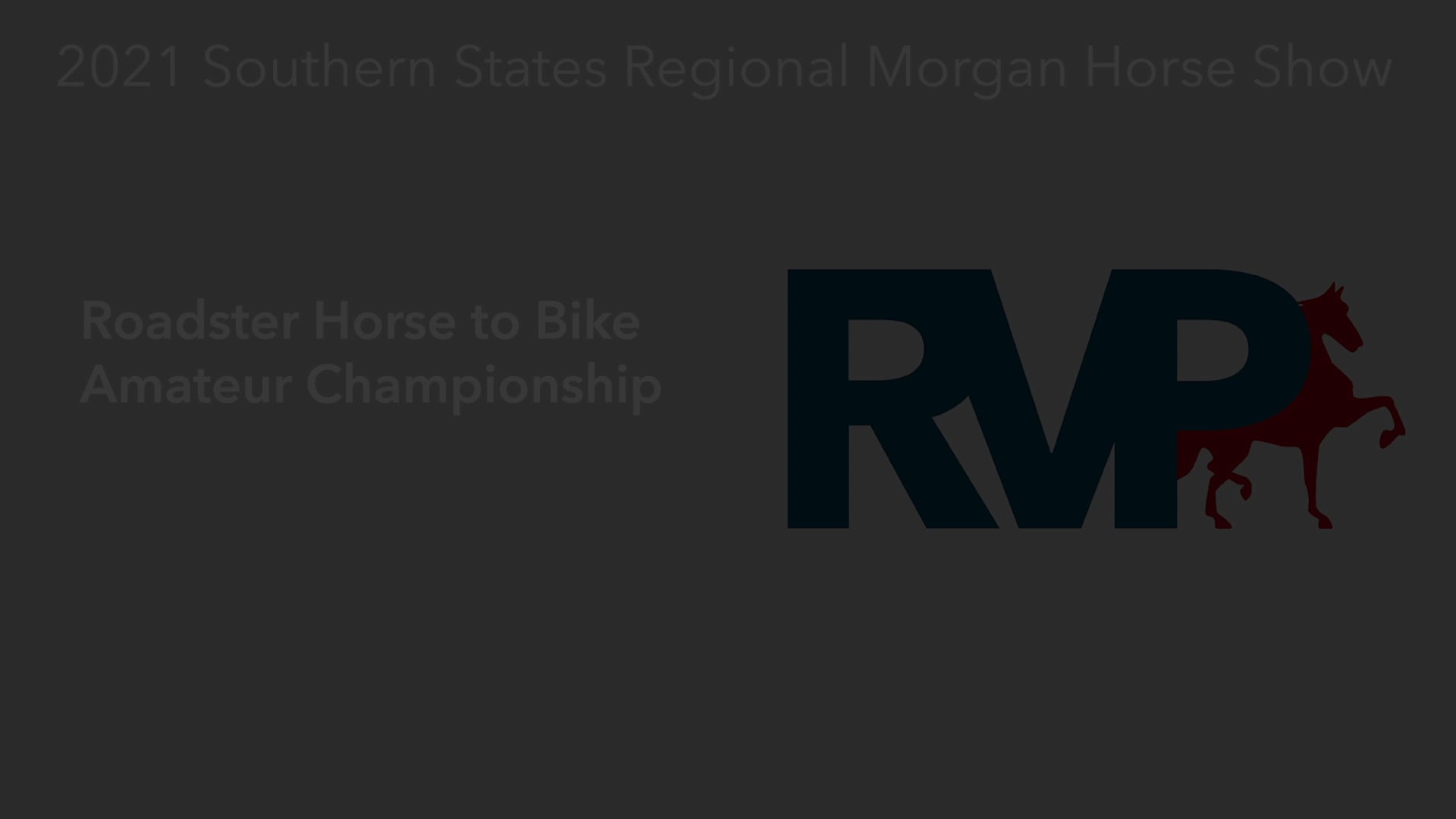 SS21 - Class 206 - Roadster Horse to Bike Amateur Championship