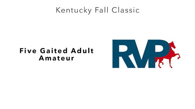 KFC23 - Class 27 - Five Gaited Adult ...