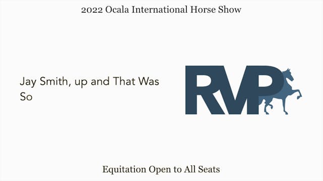 OIHS22 - Class 33 - Jay Smith, up and...