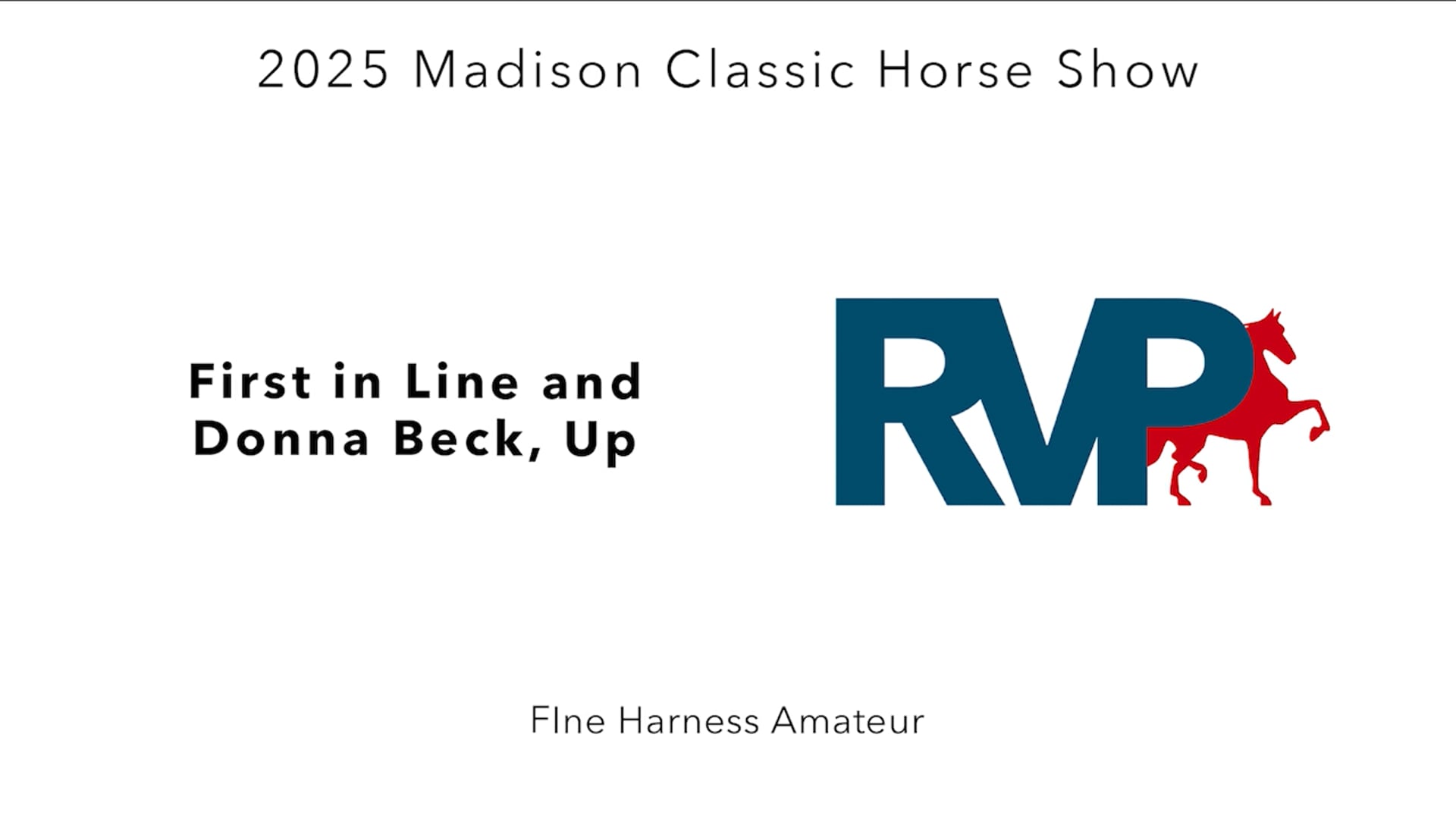 MC25 - Class 31 - First in Line and Donna Beck, Up