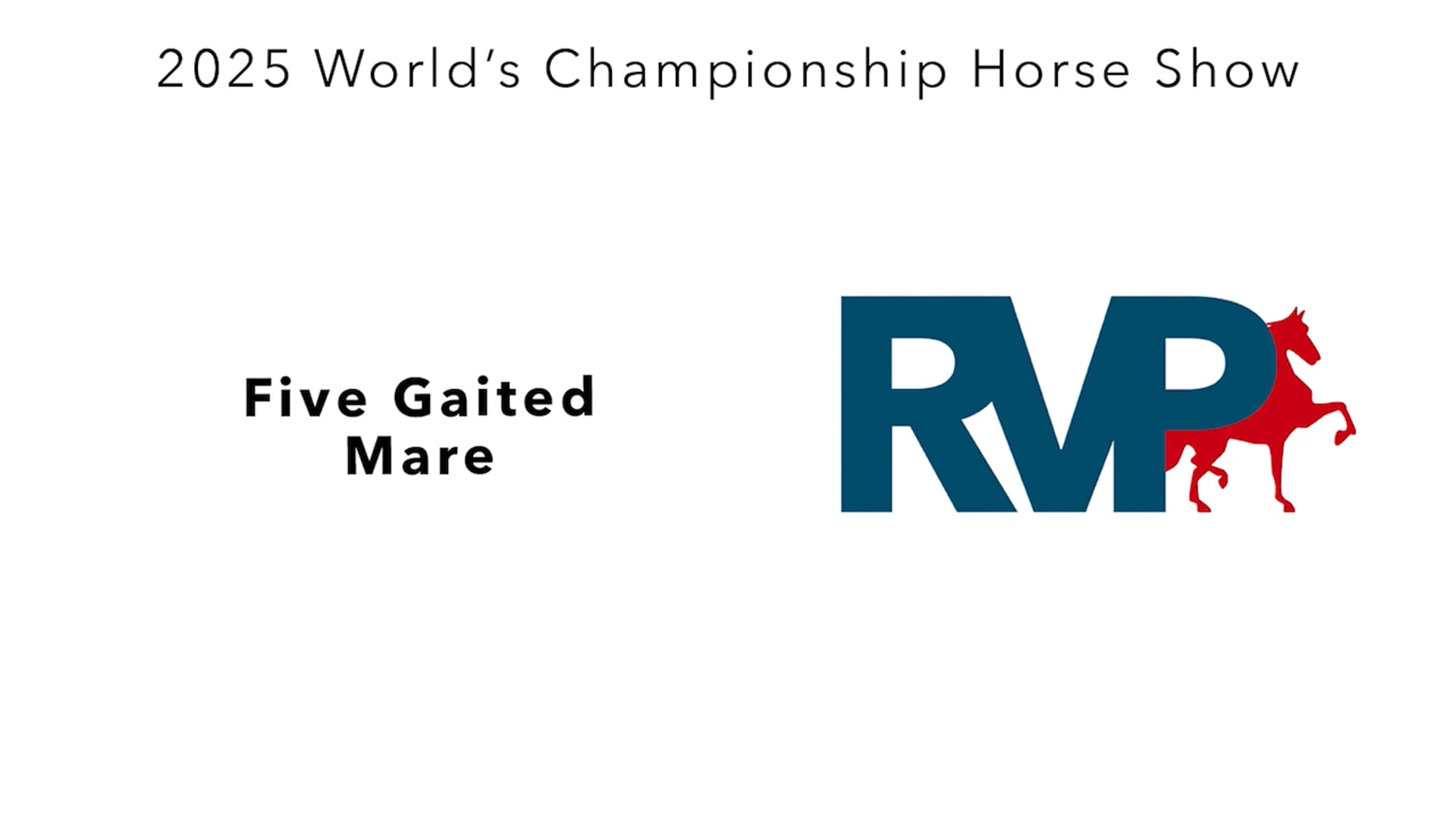 WCHS25 - Class 127 - Five Gaited Mare
