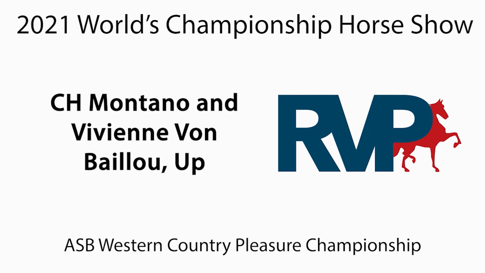 WCHS21 - Class 197 - CH Montano and Vivienne Von Baillou, Up