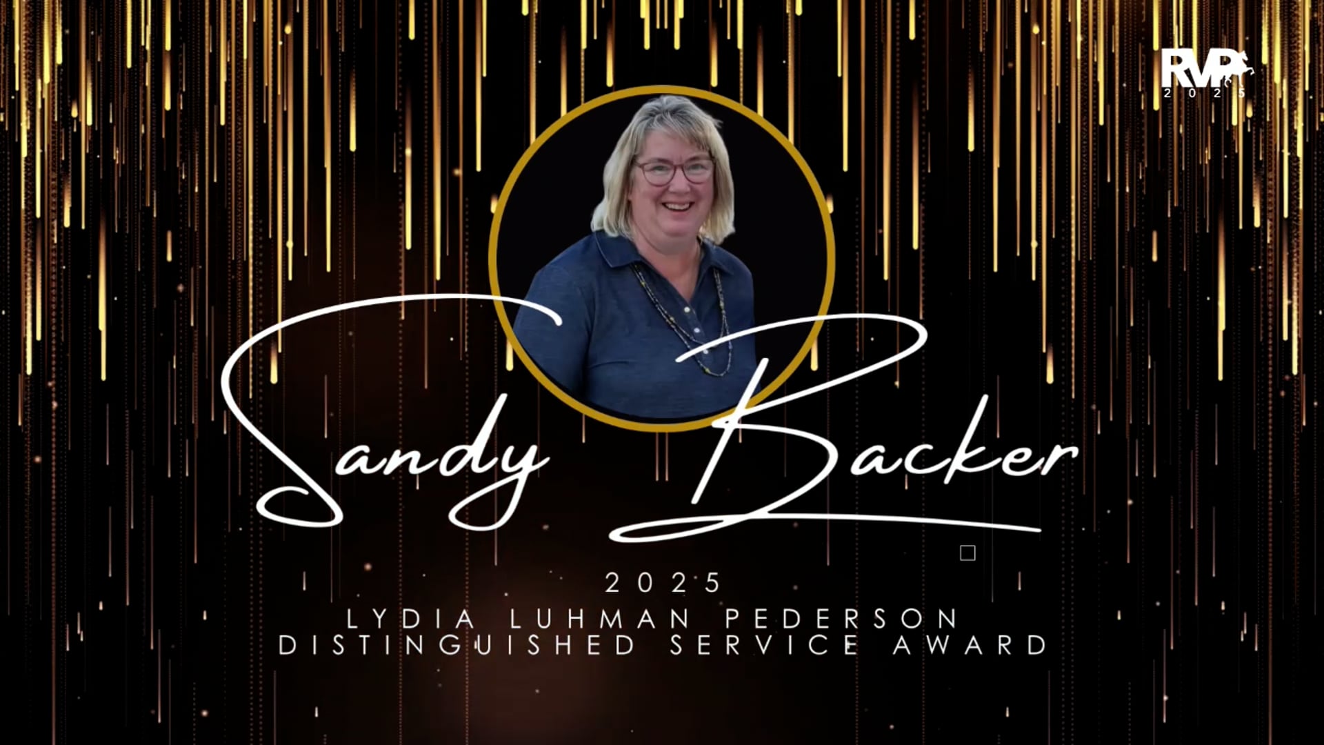 2025 AHHS Lydia Luhman Pederson National Distinguished Service - Sandy Backer
