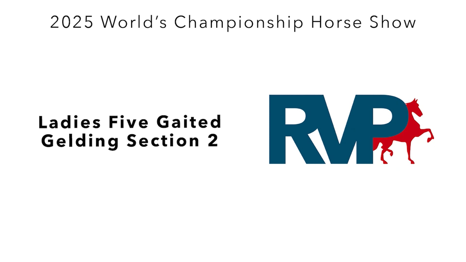 WCHS25 - Class 149.2 - Ladies Five Gaited Gelding Section 2