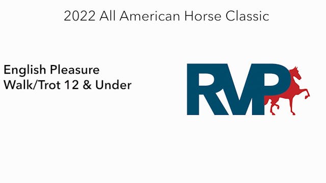 AAC22 - Class 107 -  English Pleasure...