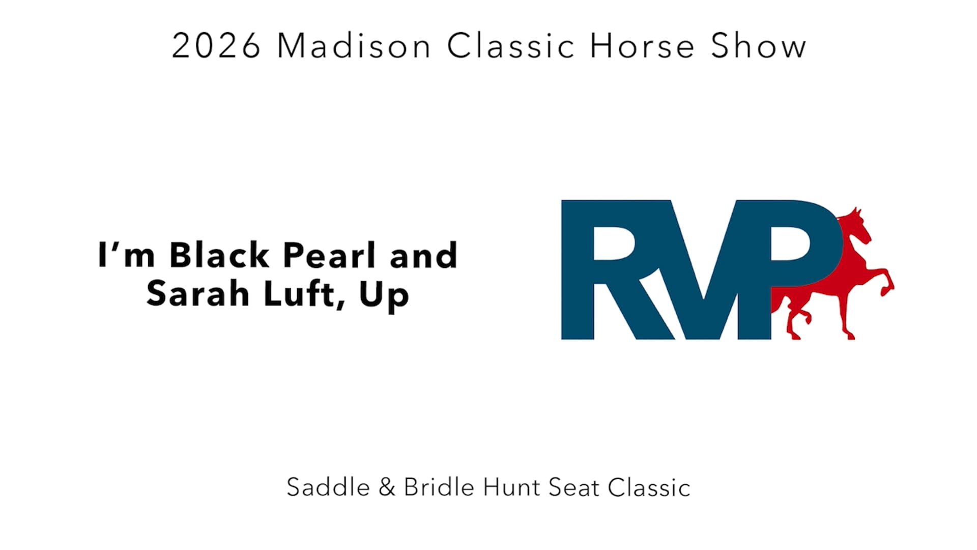 MC26 - Class 3 - I'm Black Pearl and Sarah Luft, Up