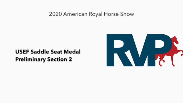 2020 AR - Class 162.2 USEF Saddle Sea...