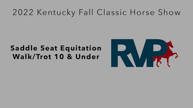 KYFC22 - Class 55 - Saddle Seat Equit...