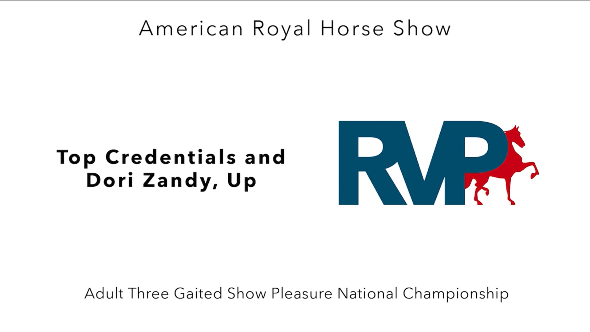 AR24 - Class 157 - Top Credentials and Dori Zandy, Up