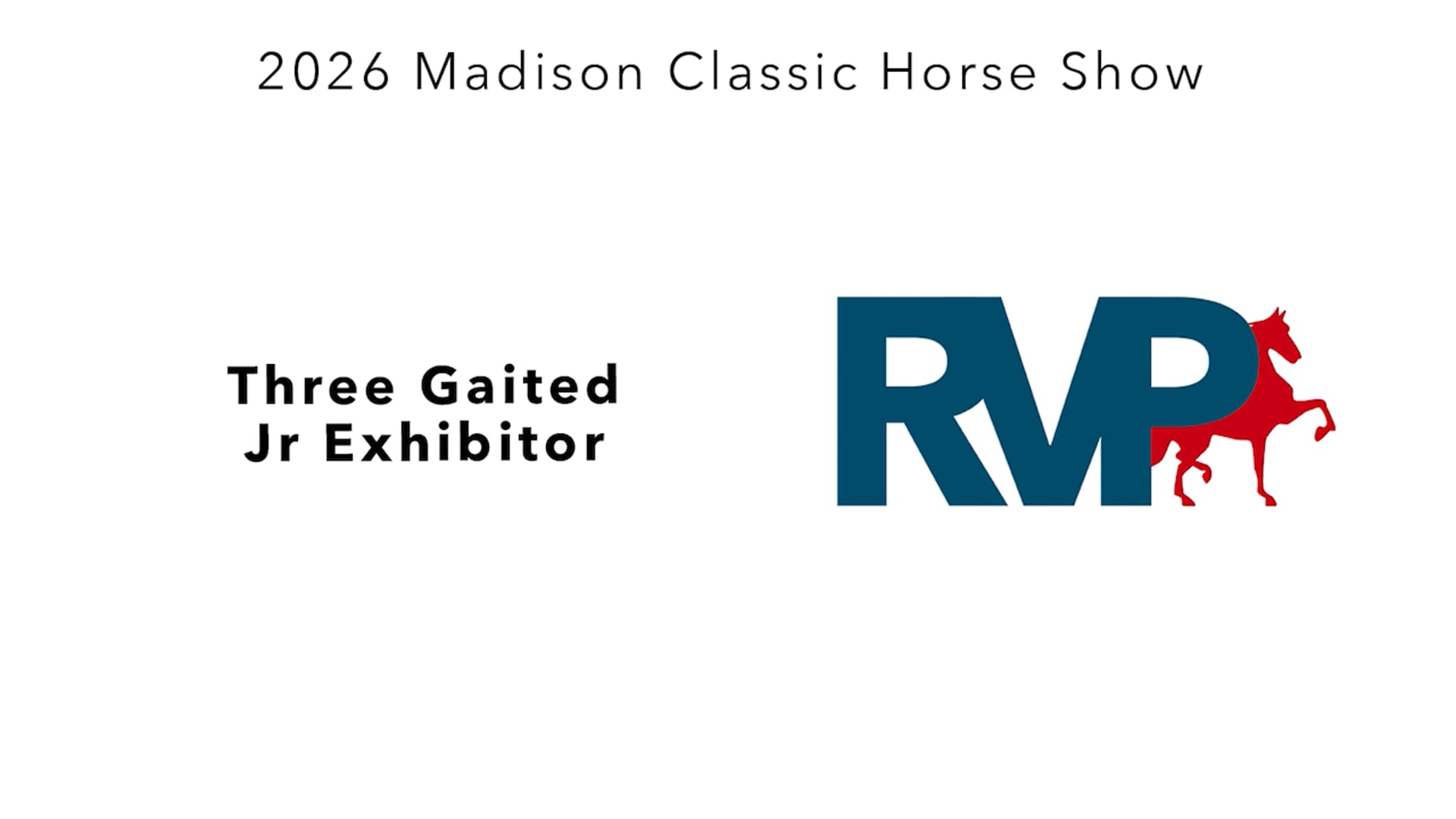 MC26 - Class 70 - Three Gaited Jr Exhibitor