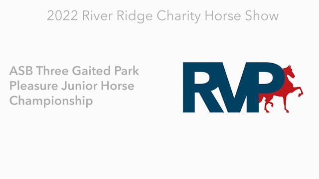 RR22 - Class 126.1 - ASB Three Gaited...