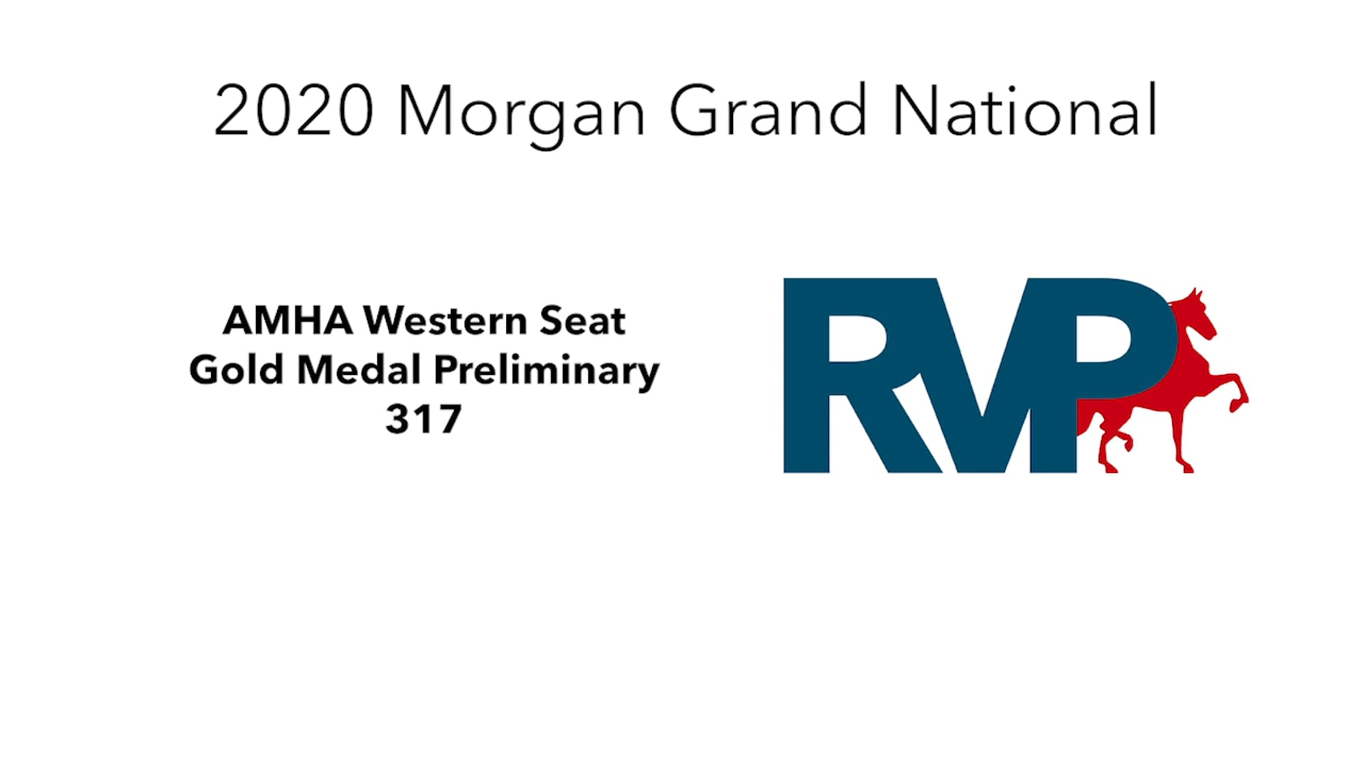 2020 MGN - Class 317 - AMHA Western Seat Gold Medal Preliminary