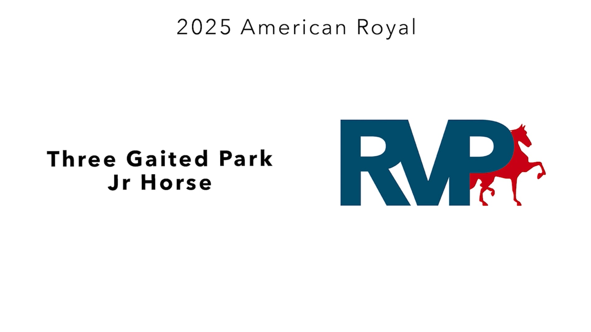 KC25 - Class 52 - Three Gaited Park Jr Horse