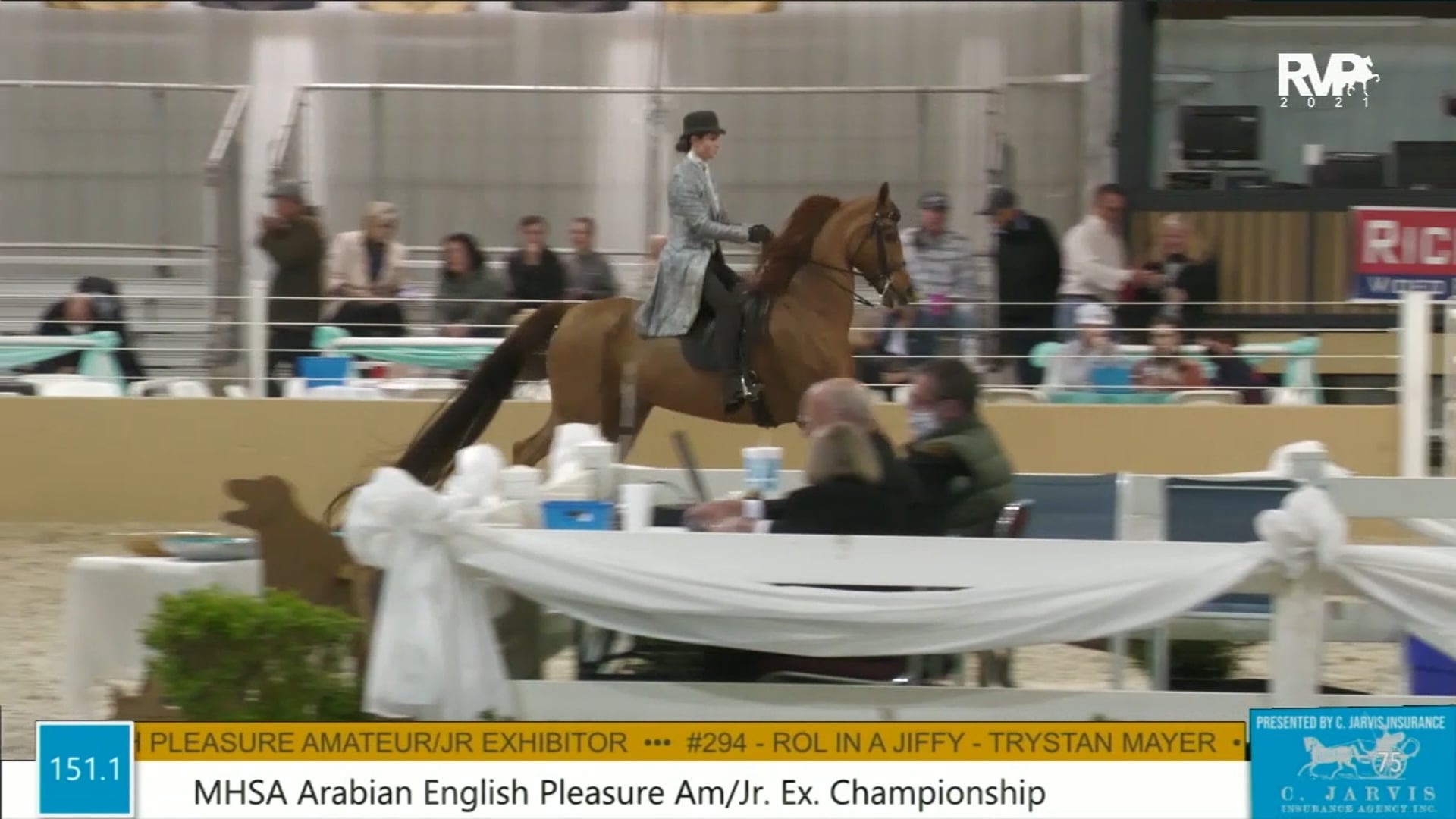 BS21 - Class 151.1 - MHSA Arabian English Pleasure Amateur-Junior Exhibitor Championship