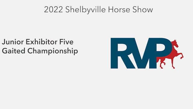 SHS22 - Class 50 -  Junior Exhibitor ...