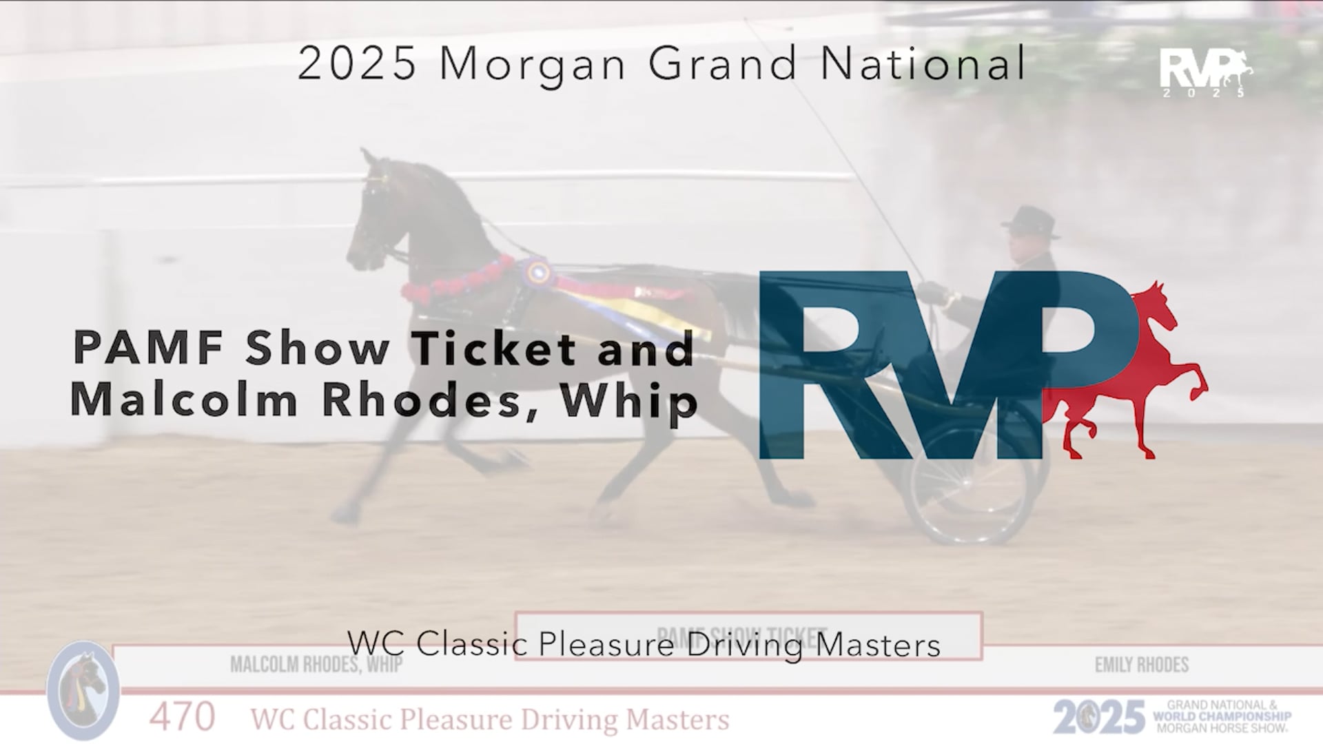 MGN25 - Class 470 - PAMF Show Ticket and Malcolm Rhodes, Whip