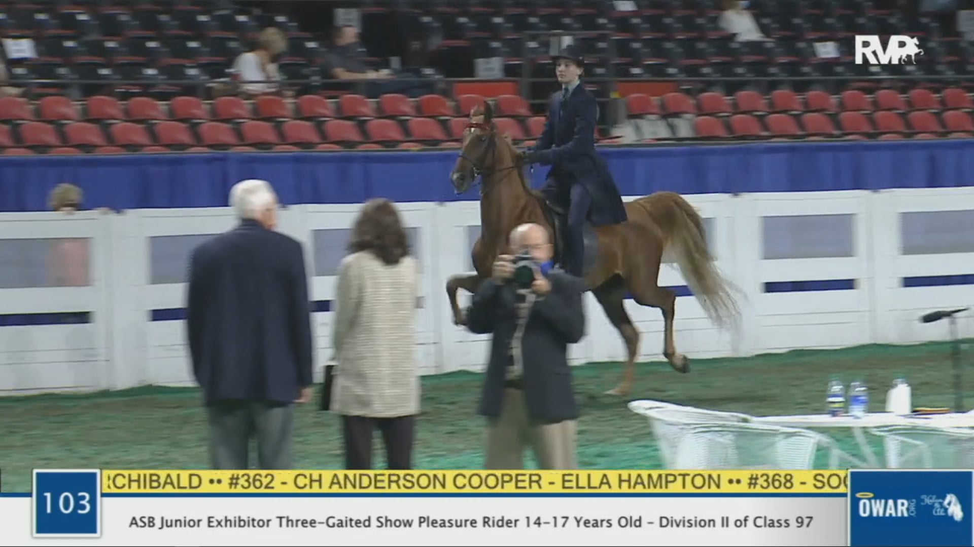 WCHS 2020 Class 103 - ASB Junior Exhibitor Three-Gaited Show PLeasure Rider 14-17 Years Old - Division II of Class 97