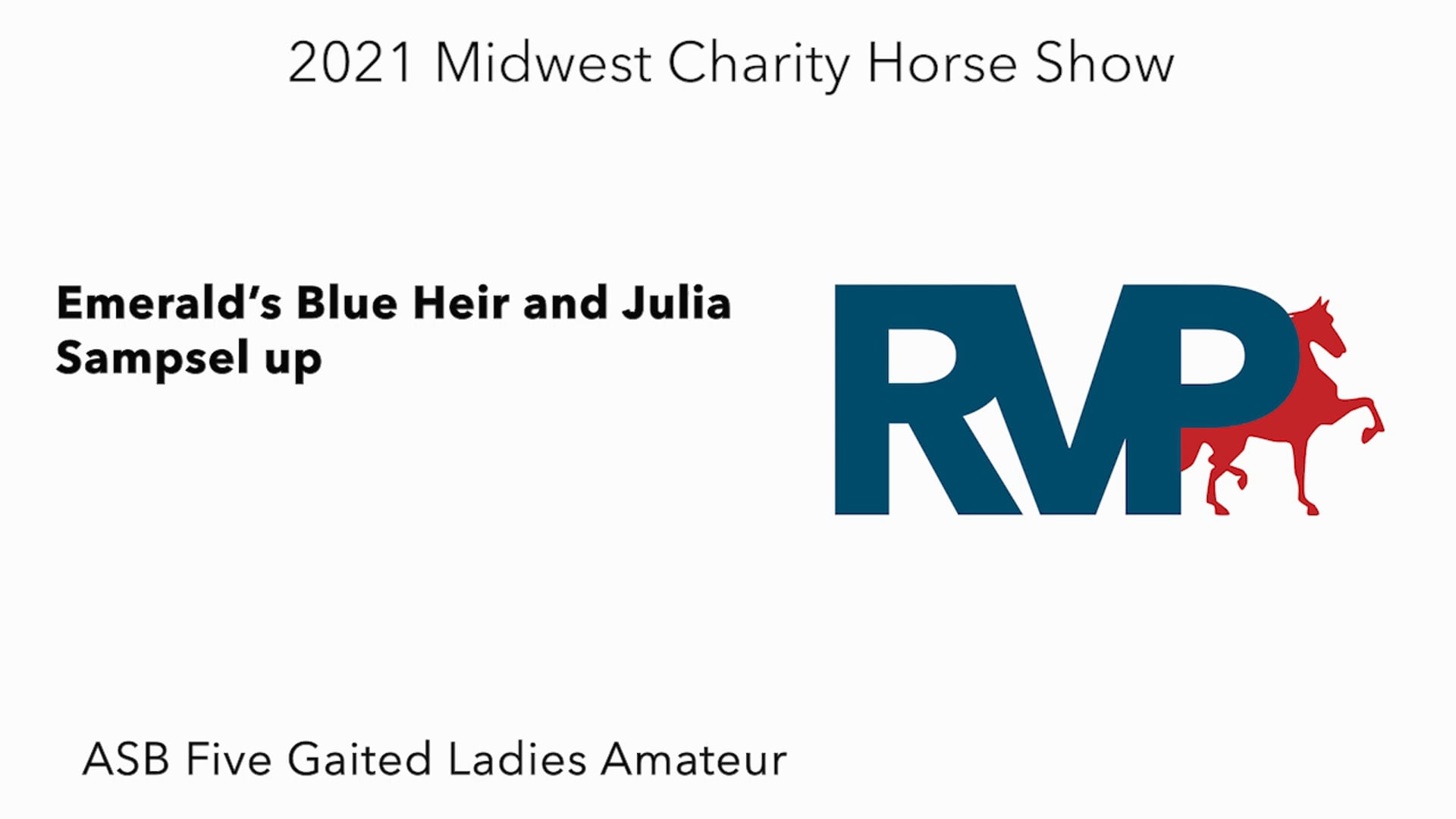 MW21 - Class 39 - Emerald’s Blue Heir and Julia Sampsel up
