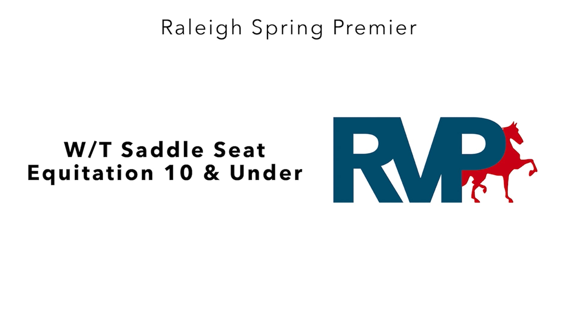 RSP25 - Class 31.1 - W-T Saddle Seat Equitation 10 & Under