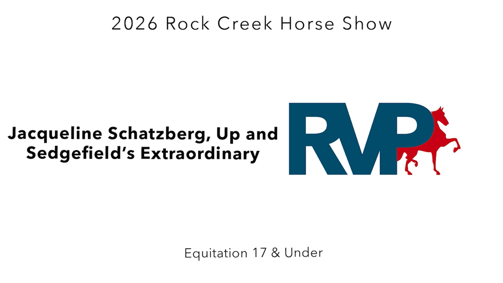 RC26 - Class 4 - Jacqueline Schatzberg, Up and Sedgefield's Extraordinary