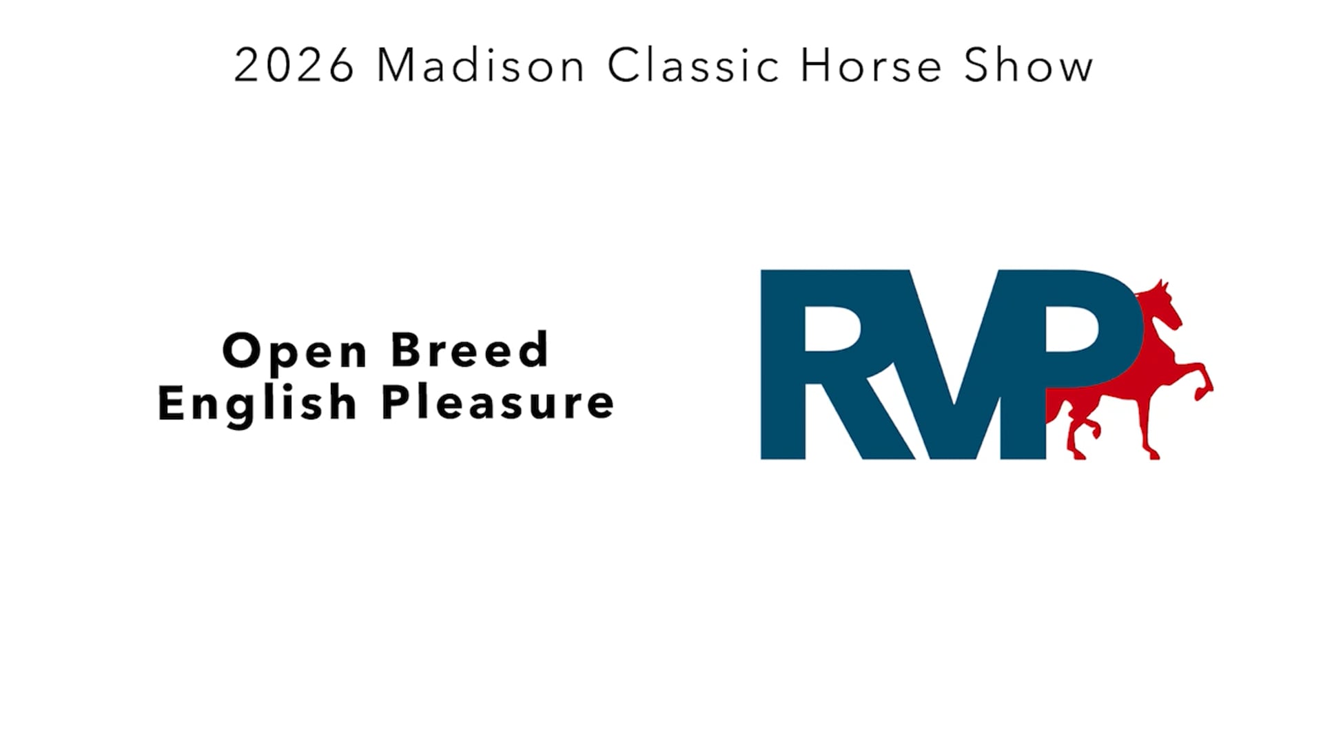 MC26 - Class 2 - Open Breed English Pleasure