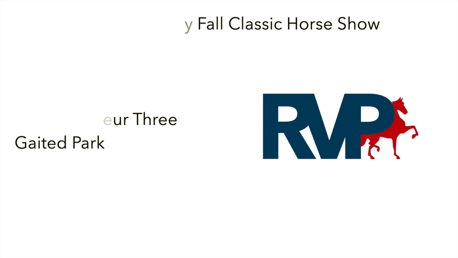 KFC21 - Class 9 - Adult Amateur Three Gaited Park