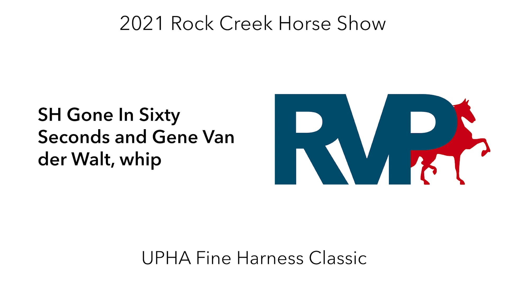 RC21 - Class 64 - SH Gone In Sixty Seconds and Gene Van der Walt, whip