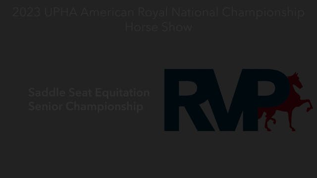 AR23 - Class 149 - Saddle Seat Equita...