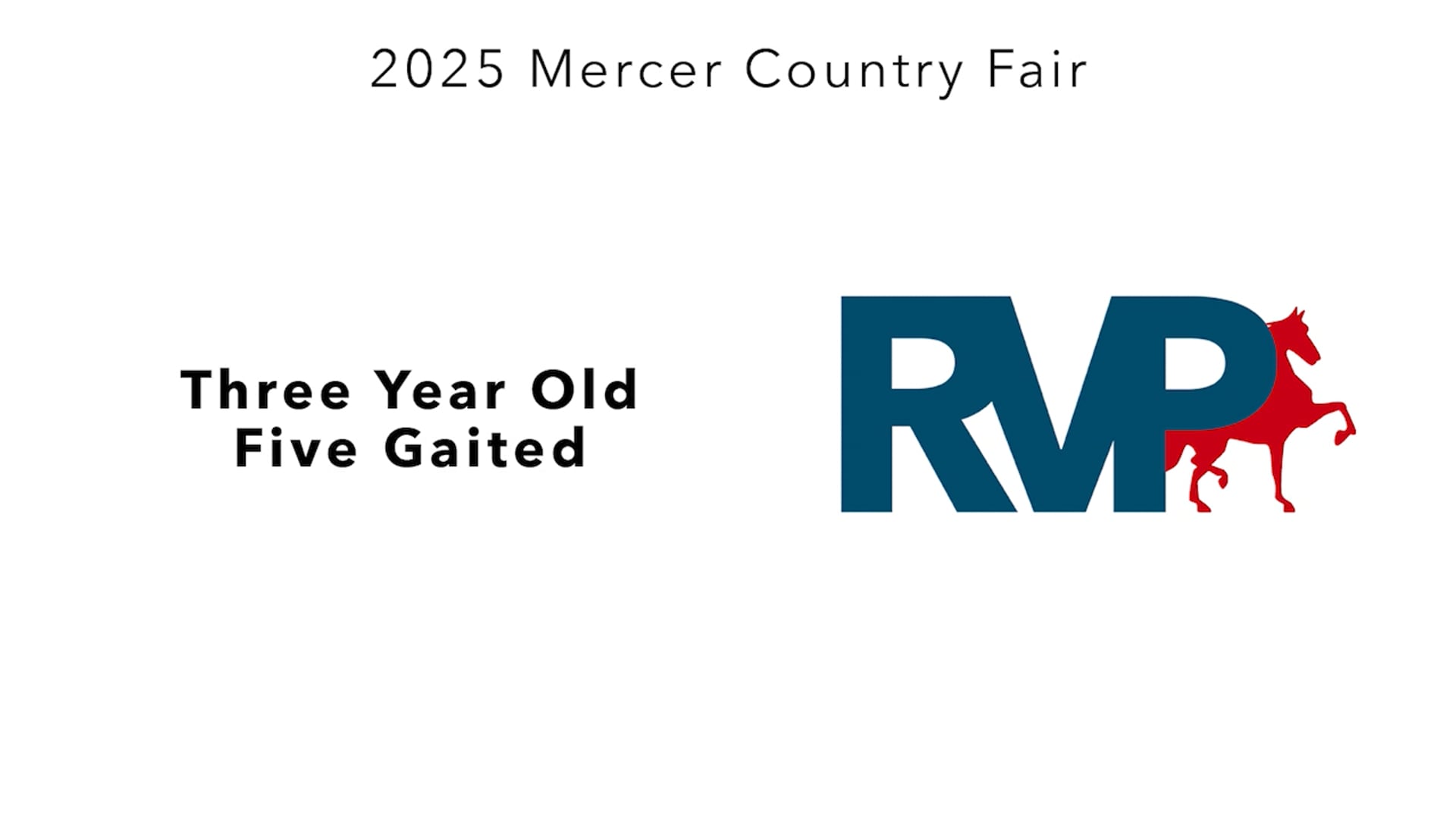 MCF25 - Class 46 - Three Year Old Five Gaited