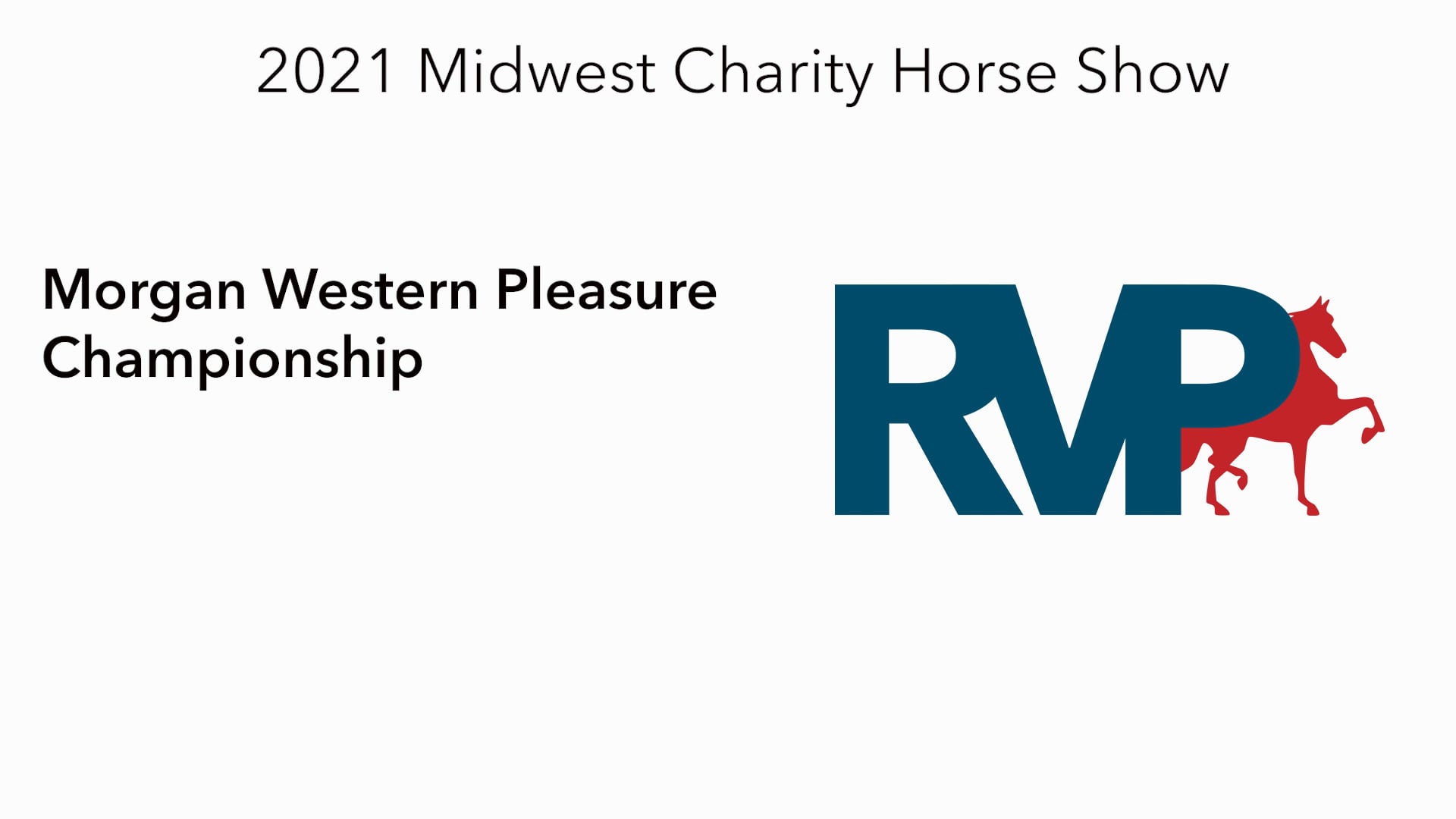 MW21 - Class 137 - Morgan Western Pleasure Championship