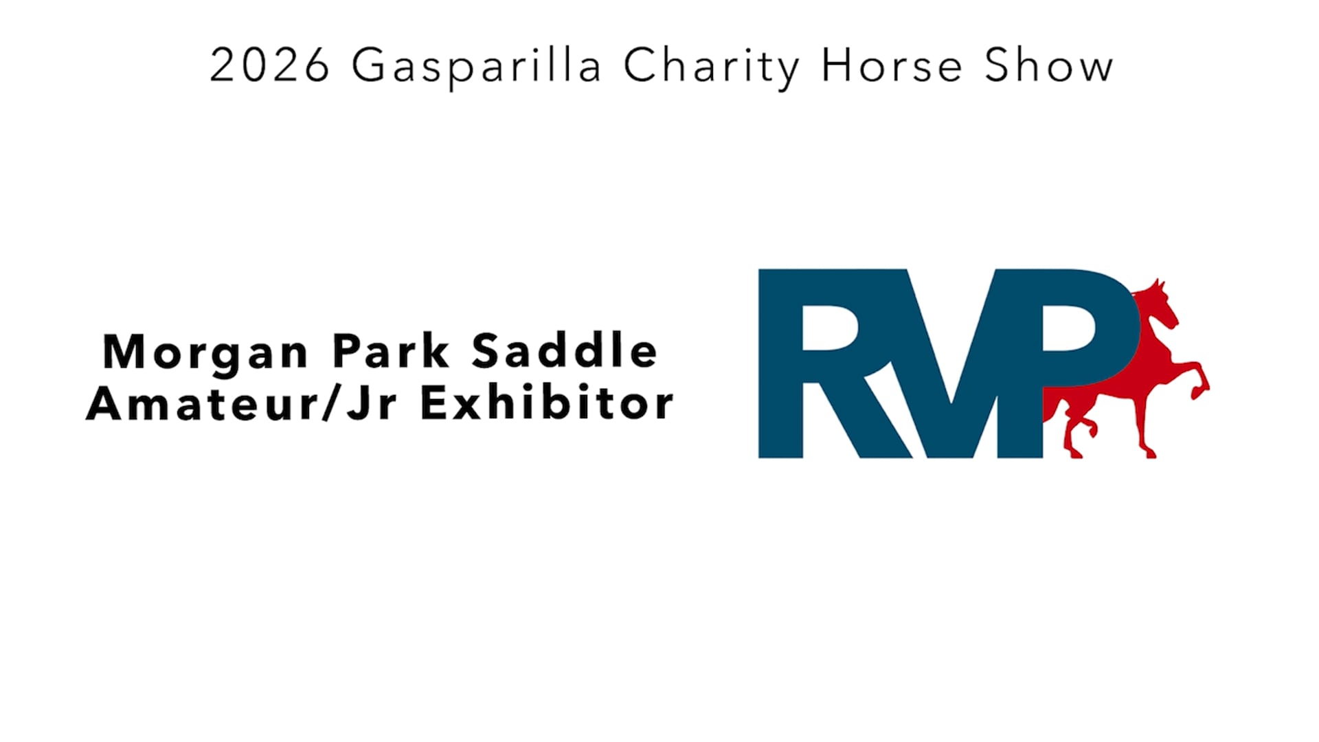 GC26 - Class 44 - Morgan Park Saddle Amateur-Jr Exhibitor